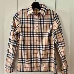 Burberry London Size XS women’s Nova Check dress shirt